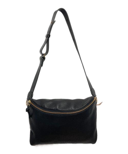 SLOW（スロウ）SLOW (スロウ) COLLECTORS (コレクターズ) 別注レザーショルダーバッグ ブラックの古着・服飾アイテム