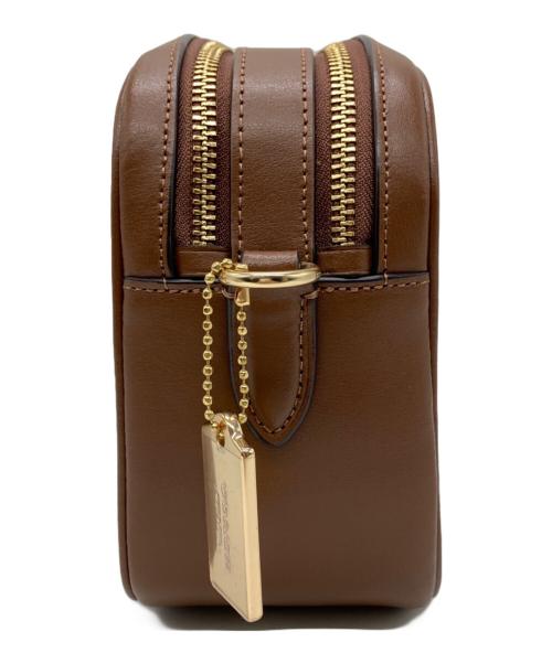 COACH（コーチ）COACH (コーチ) シグネチャーショルダーバッグ ベージュ×ブラウンの古着・服飾アイテム