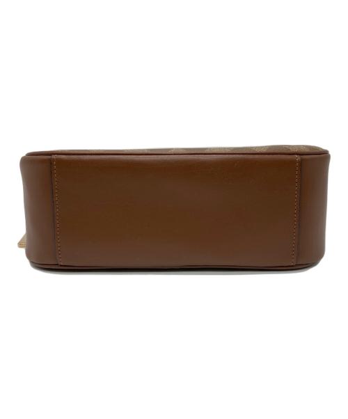 COACH（コーチ）COACH (コーチ) シグネチャーショルダーバッグ ベージュ×ブラウンの古着・服飾アイテム