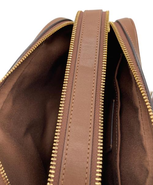 COACH（コーチ）COACH (コーチ) シグネチャーショルダーバッグ ベージュ×ブラウンの古着・服飾アイテム