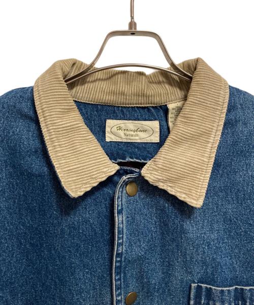 Herringbone naturals（ヘリンボーン ナチュラルズ）Herringbone naturals (ヘリンボーン ナチュラルズ) デニムカバーオール インディゴ サイズ:1の古着・服飾アイテム