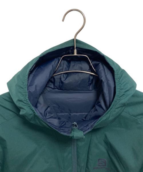 SALOMON（サロモン）SALOMON (サロモン) PRIMALOFT ZIP JACKET グリーン×ネイビー サイズ:Sの古着・服飾アイテム