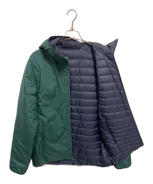 SALOMON（サロモン）SALOMON (サロモン) PRIMALOFT ZIP JACKET グリーン×ネイビー サイズ:Sの古着・服飾アイテム