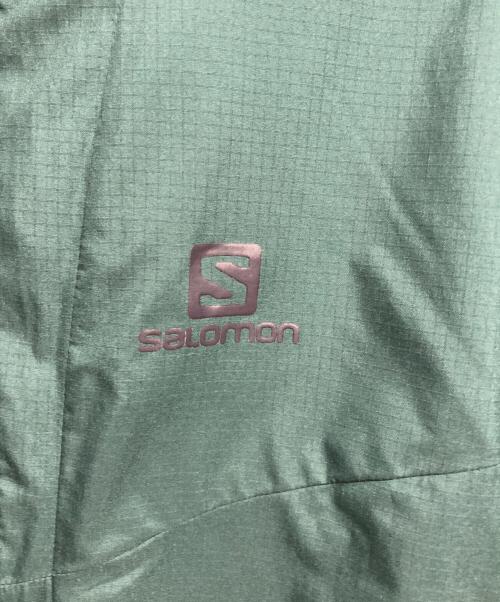 SALOMON（サロモン）SALOMON (サロモン) PRIMALOFT ZIP JACKET グリーン×ネイビー サイズ:Sの古着・服飾アイテム