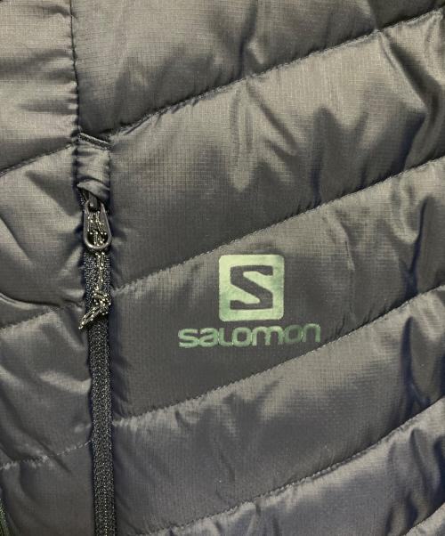 SALOMON（サロモン）SALOMON (サロモン) PRIMALOFT ZIP JACKET グリーン×ネイビー サイズ:Sの古着・服飾アイテム