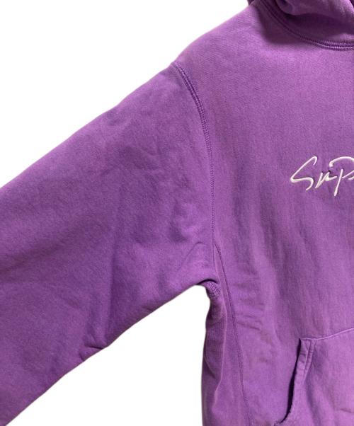 SUPREME（シュプリーム）SUPREME (シュプリーム) Classic Script Hooded Sweatshirt パープル サイズ:Mの古着・服飾アイテム