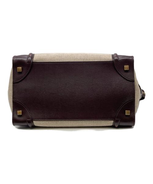 CELINE（セリーヌ）CELINE (セリーヌ) ラゲージ ミニショッパーキャンバス ベージュの古着・服飾アイテム