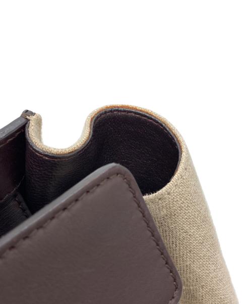 CELINE（セリーヌ）CELINE (セリーヌ) ラゲージ ミニショッパーキャンバス ベージュの古着・服飾アイテム