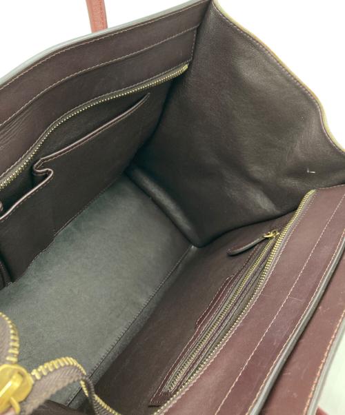 CELINE（セリーヌ）CELINE (セリーヌ) ラゲージ ミニショッパーキャンバス ベージュの古着・服飾アイテム