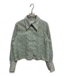 foufou（フーフー ザドレス）の古着「liberty print shirt collar blouse」｜グリーン