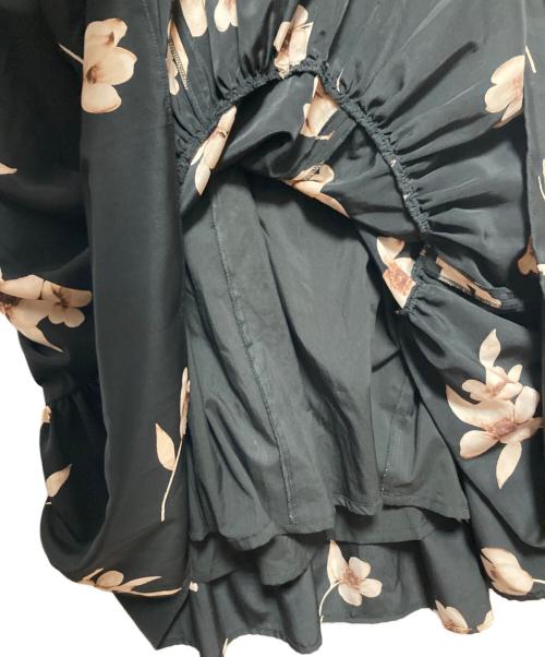 CLANE（クラネ）CLANE (クラネ) W FACE GATHER SWITCH ONEPIECE ブラックの古着・服飾アイテム