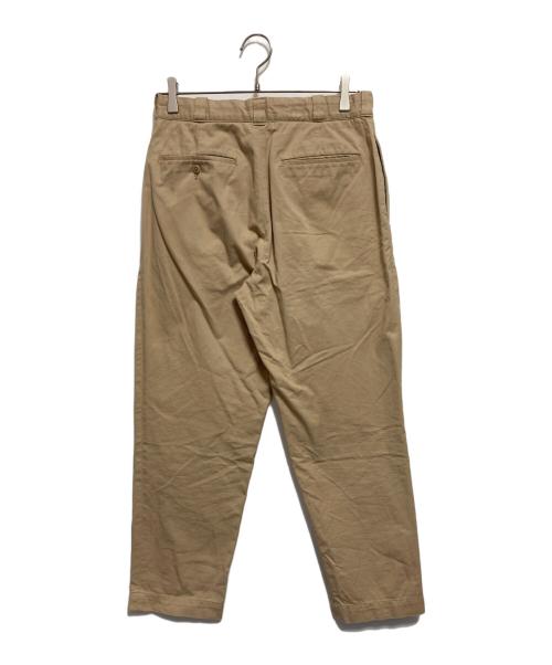 MARKAWARE（マーカウェア）MARKAWARE (マーカウェア) FRONT PLEATS PEGTOP ORGANIC COTTON CHINO CLOTH ベージュ サイズ:1の古着・服飾アイテム