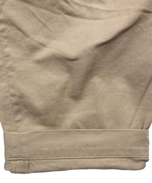 MARKAWARE（マーカウェア）MARKAWARE (マーカウェア) FRONT PLEATS PEGTOP ORGANIC COTTON CHINO CLOTH ベージュ サイズ:1の古着・服飾アイテム