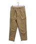 MARKAWARE（マーカウェア）の古着「FRONT PLEATS PEGTOP ORGANIC COTTON CHINO CLOTH」｜ベージュ