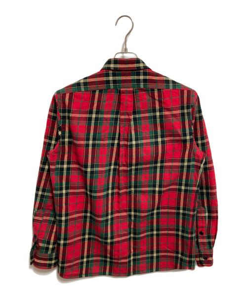 POLO RALPH LAUREN（ポロ・ラルフローレン）POLO RALPH LAUREN (ポロ・ラルフローレン) タブカラータータンチェックシャツ レッド サイズ:Mの古着・服飾アイテム