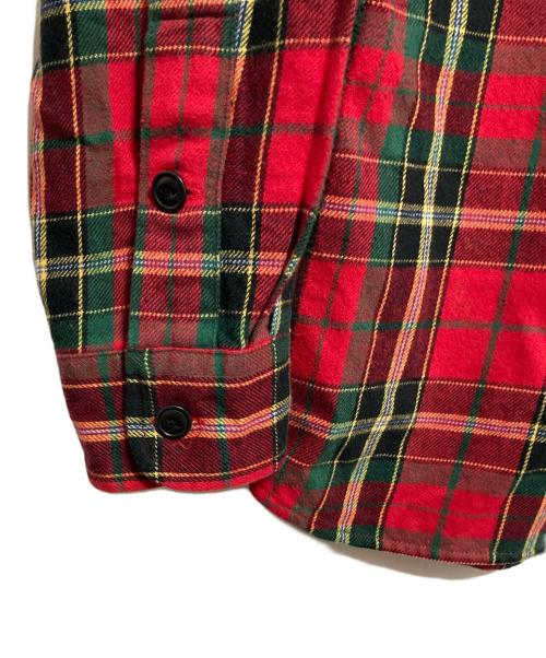 POLO RALPH LAUREN（ポロ・ラルフローレン）POLO RALPH LAUREN (ポロ・ラルフローレン) タブカラータータンチェックシャツ レッド サイズ:Mの古着・服飾アイテム