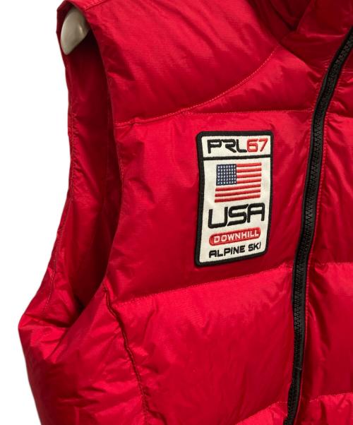 POLO RALPH LAUREN（ポロ・ラルフローレン）POLO RALPH LAUREN (ポロ・ラルフローレン) ビッグポニーダウンベスト レッド サイズ:Sの古着・服飾アイテム