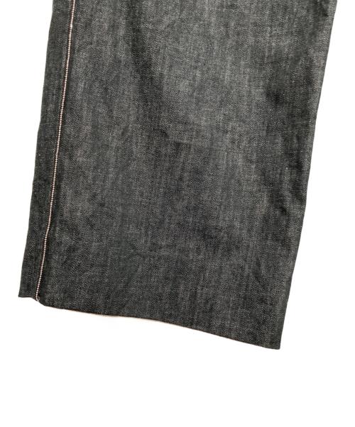 icB（アイシービー）icB (アイシービー) コットンリアクティブデニム ワイドストレートパンツ グレー サイズ:0（5）の古着・服飾アイテム