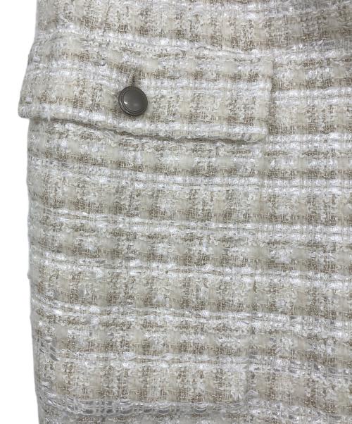 theory luxe（セオリーリュクス）theory luxe (セオリーリュクス) HATCH TWEED LS CROP JKT NB ホワイト サイズ:36の古着・服飾アイテム