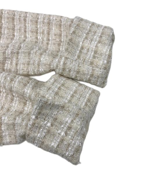 theory luxe（セオリーリュクス）theory luxe (セオリーリュクス) HATCH TWEED LS CROP JKT NB ホワイト サイズ:36の古着・服飾アイテム