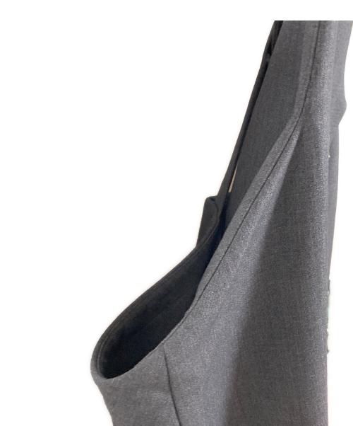 ENFOLD（エンフォルド）ENFOLD (エンフォルド) スポンジダブルクロス エプロンドレス グレー サイズ:36の古着・服飾アイテム