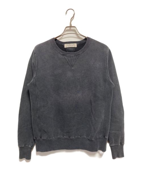 REMI RELIEF（レミレリーフ）REMI RELIEF (レミレリーフ) ヴィンテージ加工クルーネックスウェット グレー サイズ:Mの古着・服飾アイテム