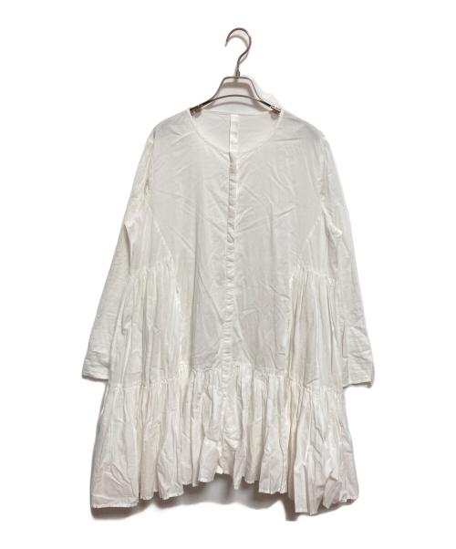merlette（マーレット）merlette (マーレット) ティアードワンピース ホワイト サイズ:Sの古着・服飾アイテム