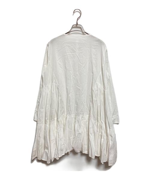 merlette（マーレット）merlette (マーレット) ティアードワンピース ホワイト サイズ:Sの古着・服飾アイテム