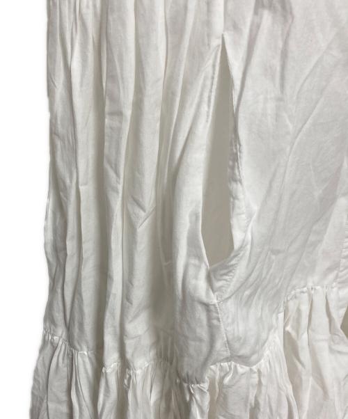 merlette（マーレット）merlette (マーレット) ティアードワンピース ホワイト サイズ:Sの古着・服飾アイテム