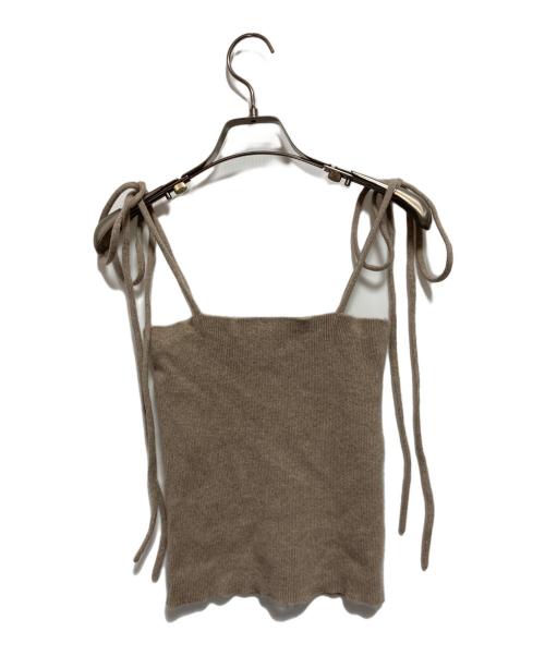 extreme cashmere for Ron Herman（エクストリームカシミヤフォーロンハーマン）extreme cashmere for Ron Herman (エクストリームカシミヤフォーロンハーマン) 別注カシミヤ混キャミソール ベージュ サイズ:なしの古着・服飾アイテム
