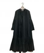 Plageプラージュ）の古着「Lawn ボリューム Flare ワンピース」｜ブラック