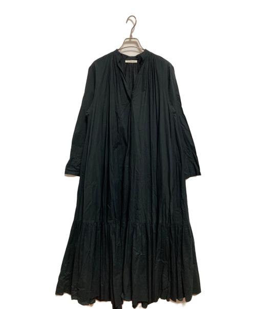 Plage（プラージュ）Plage (プラージュ) Lawn ボリューム Flare ワンピース ブラック サイズ:36の古着・服飾アイテム