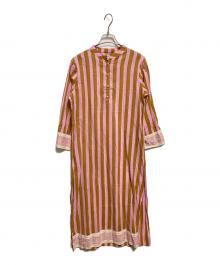 Ron Herman×SZ Blockprints（ロンハーマン×エスゼットブロックプリント）の古着「カフタンドレス」｜ピンク