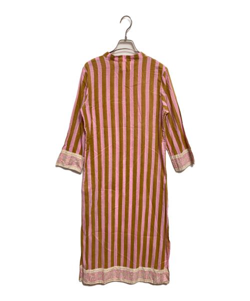 Ron Herman（ロンハーマン）Ron Herman (ロンハーマン) SZ Blockprints (エスゼットブロックプリント) カフタンドレス ピンク サイズ:Sの古着・服飾アイテム