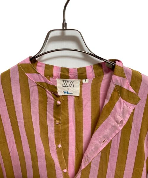 Ron Herman（ロンハーマン）Ron Herman (ロンハーマン) SZ Blockprints (エスゼットブロックプリント) カフタンドレス ピンク サイズ:Sの古着・服飾アイテム