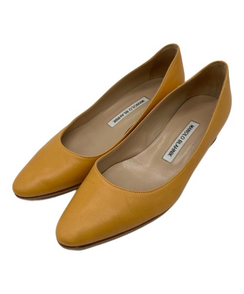 Manolo Blahnik（マノロブラニク）Manolo Blahnik (マノロブラニク) LISTONY イエロー サイズ:SIZE 36 1/2の古着・服飾アイテム