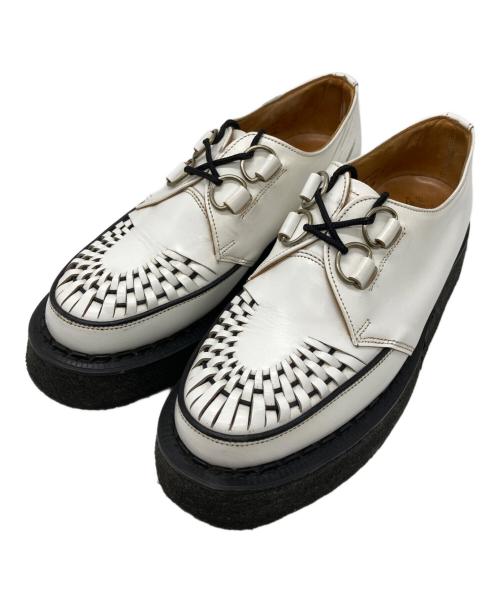 GEORGE COX（ジョージコックス）GEORGE COX (ジョージコックス) GIBSON RUBBER SOLE SHOES ホワイト サイズ:SIZE 7の古着・服飾アイテム