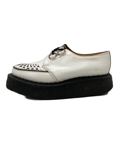 GEORGE COX（ジョージコックス）GEORGE COX (ジョージコックス) GIBSON RUBBER SOLE SHOES ホワイト サイズ:SIZE 7の古着・服飾アイテム