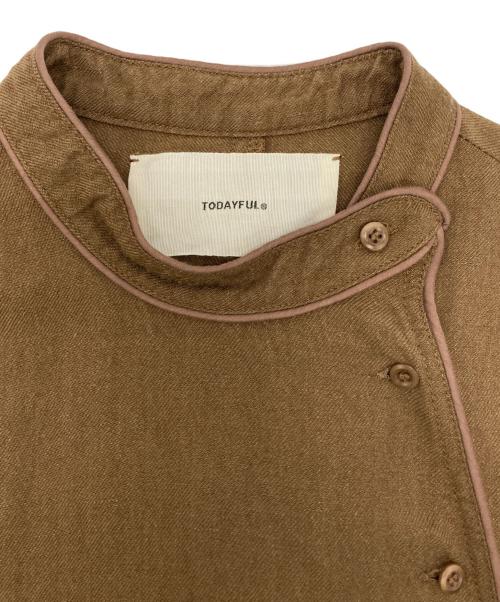 TODAYFUL（トゥデイフル）TODAYFUL (トゥデイフル) Woollinen Asymmetry Dre ブラウン サイズ:36の古着・服飾アイテム