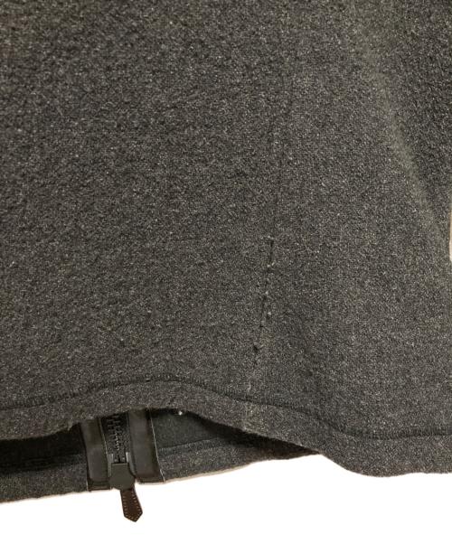 BURBERRY LONDON（バーバリーロンドン）BURBERRY LONDON (バーバリーロンドン) ラムレザー切替ウールジャケット グレー サイズ:SIZE 40の古着・服飾アイテム