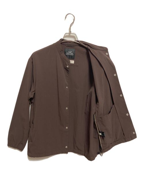 BEAUTY&YOUTH（ビューティーアンドユース）BEAUTY&YOUTH (ビューティーアンドユース) 360 MASTER バンドカラー ジャケット ブラウン サイズ:Mの古着・服飾アイテム