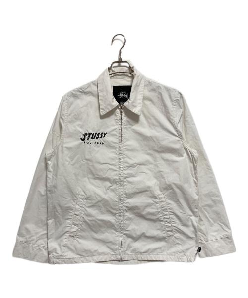 stussy（ステューシー）stussy (ステューシー) 00’ｓジップアップジャケット ホワイト サイズ:Mの古着・服飾アイテム
