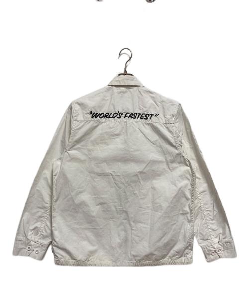 stussy（ステューシー）stussy (ステューシー) 00’ｓジップアップジャケット ホワイト サイズ:Mの古着・服飾アイテム