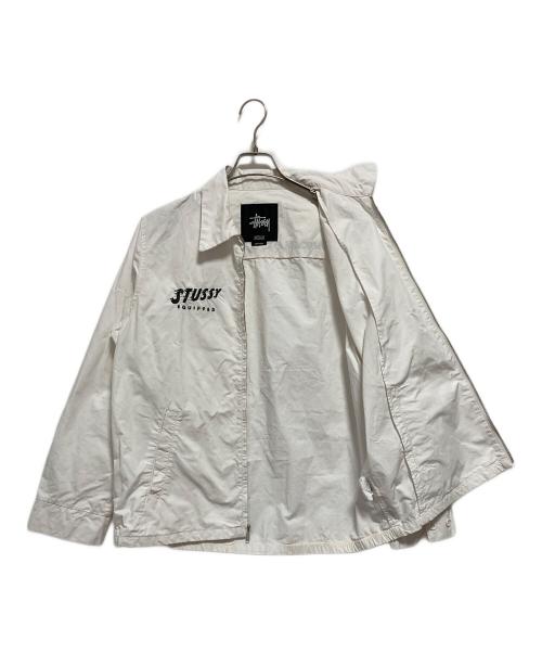 stussy（ステューシー）stussy (ステューシー) 00’ｓジップアップジャケット ホワイト サイズ:Mの古着・服飾アイテム