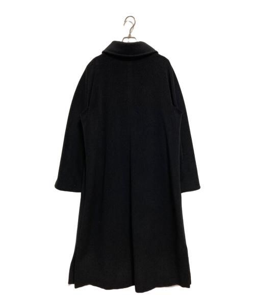 MaxMara（マックスマーラ）MaxMara (マックスマーラ) ウールカシミヤ混ステンカラーコート ブラック サイズ:40の古着・服飾アイテム