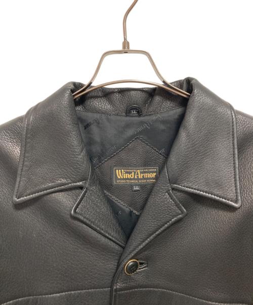 Wind Armor（ウィンドアーマー）Wind Armor (ウィンドアーマー) ディアスキンカーコート ブラック サイズ:LLの古着・服飾アイテム