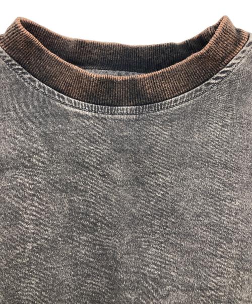 DIESEL（ディーゼル）DIESEL (ディーゼル) D-KRIB-NE エイジング加工スウェット グレー サイズ:Lの古着・服飾アイテム