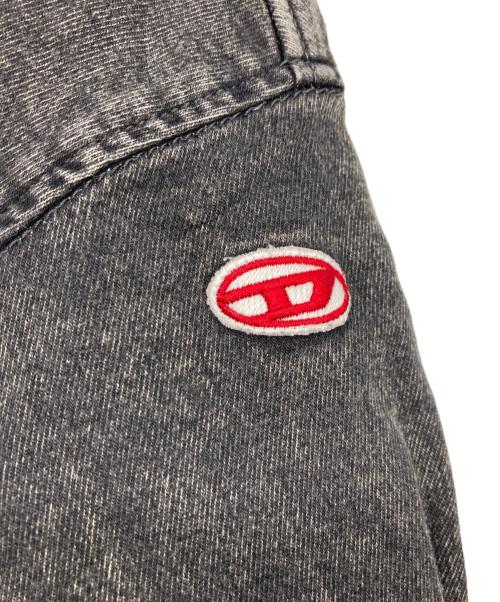 DIESEL（ディーゼル）DIESEL (ディーゼル) D-KRIB-NE エイジング加工スウェット グレー サイズ:Lの古着・服飾アイテム