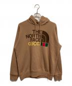 GUCCI×THE NORTH FACEグッチ×ザ ノース フェイス）の古着「21SS プルオーバーパーカー」｜ベージュ