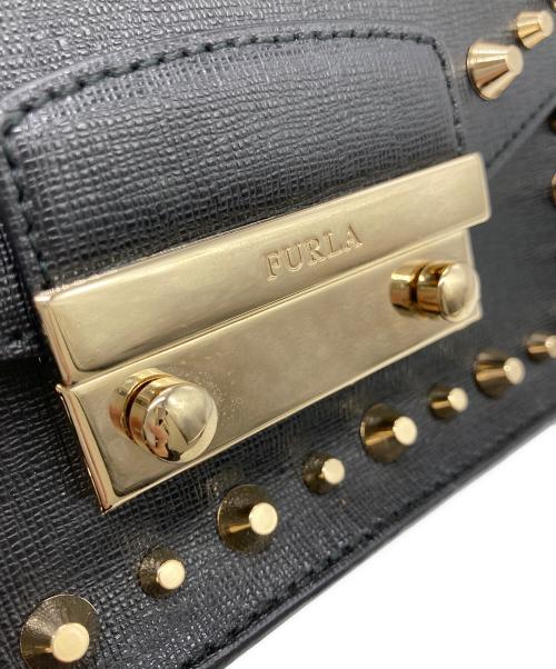 FURLA（フルラ）FURLA (フルラ) メトロポリス チェーンショルダーバッグ ブラックの古着・服飾アイテム